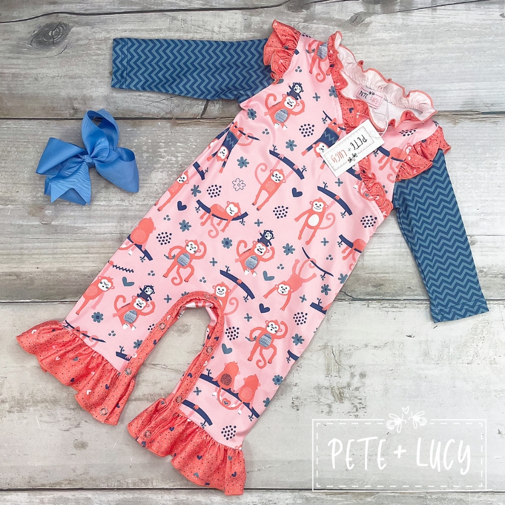 Monkeying Around Infant Romper